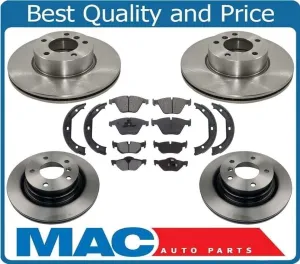 100% New Front Rear Rotors Brake Pads Shoes for Bmw 328i 07-12 328i Xdrive 09-12