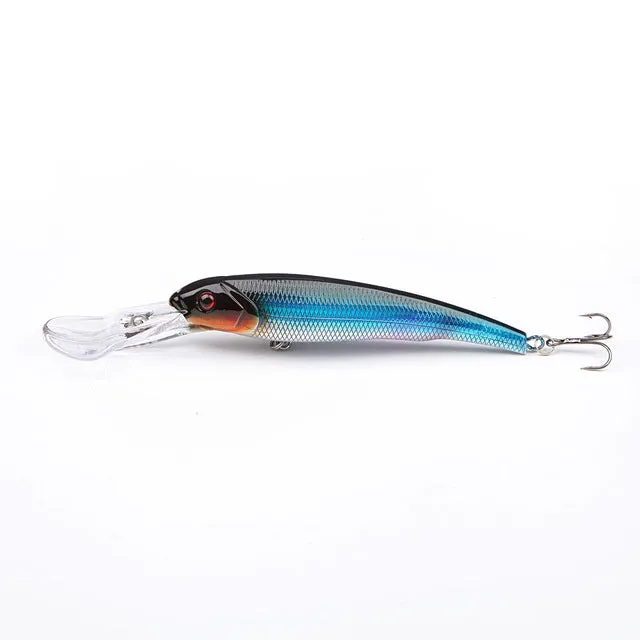 1PCS 16.5cm 29g Big Minnow Fishing Lures Deep Sea Bass Lure Artificial Wobbler Fish Swim Bait Diving 3D Eyes