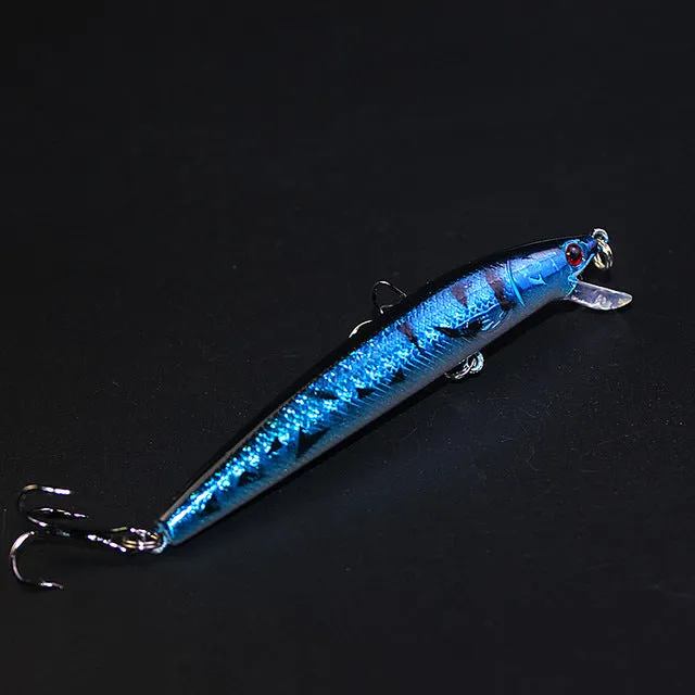 1PCS Minnow fishing lure 3D eyes 10cm 8.5g Pesca Bait Isca Artificial Peche wobbler 6# Hook Carp Fishing Tackle WQ202