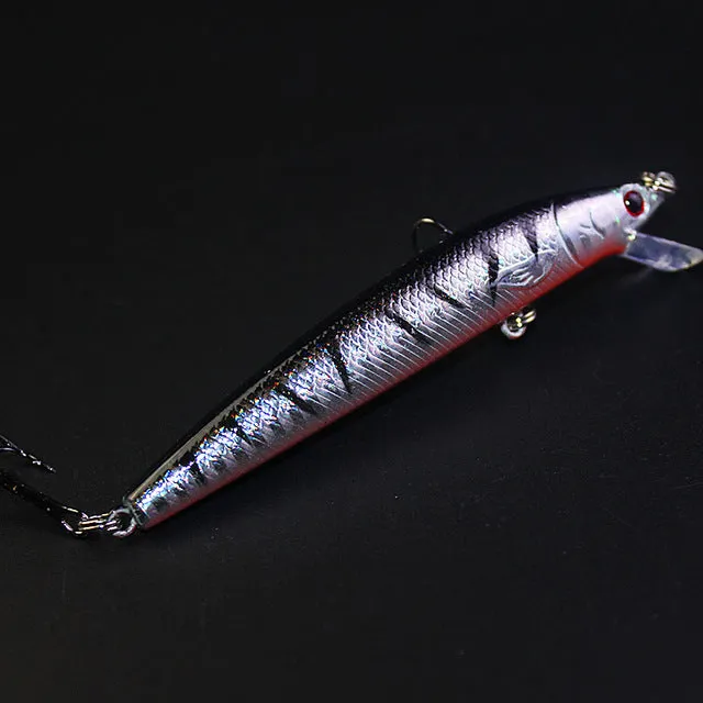 1PCS Minnow fishing lure 3D eyes 10cm 8.5g Pesca Bait Isca Artificial Peche wobbler 6# Hook Carp Fishing Tackle WQ202