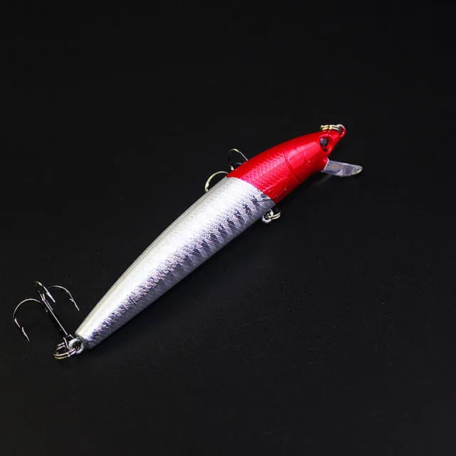 1PCS Minnow fishing lure 3D eyes 10cm 8.5g Pesca Bait Isca Artificial Peche wobbler 6# Hook Carp Fishing Tackle WQ202