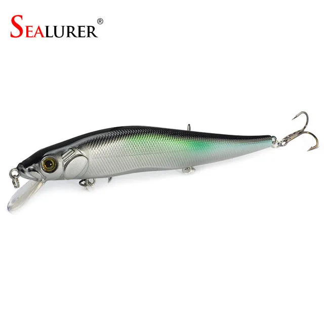 1PCS/lot 14 cm 23.7 g Fishing Lure Minnow Hard Bait with 3 Fishing Hooks Fishing Tackle Lure 3D Eyes Free Shipping