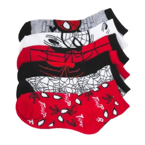 6 Pack Kids Spider-Man Low Cut