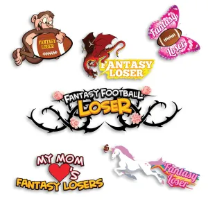 6-Pack of Fantasy Football Loser Tattoos