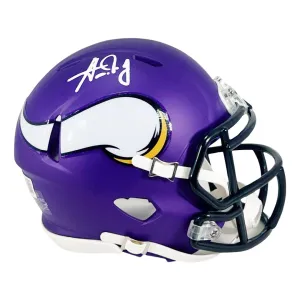 Aaron Jones Signed Minnesota Vikings Speed Mini Football Helmet (Beckett)