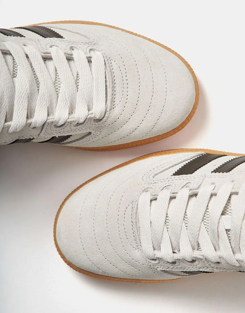 adidas Busenitz Skate Shoes - Crystal White/Shadow Olive/Gum