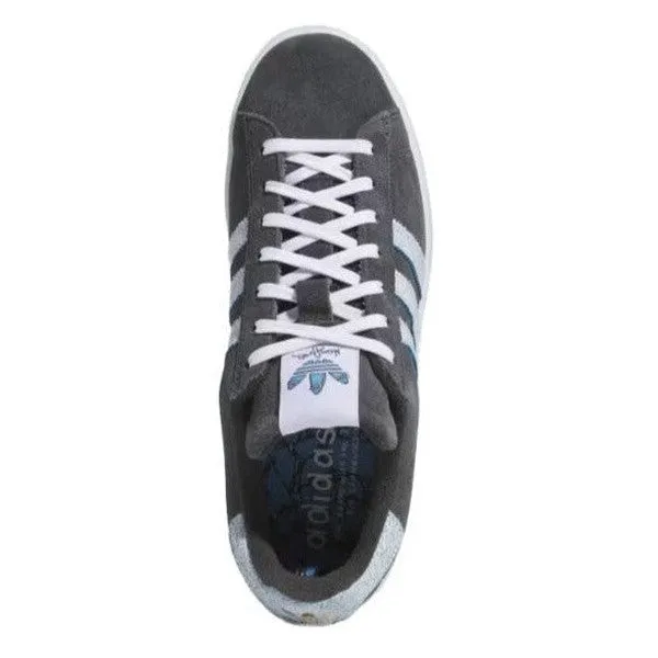 Adidas Campus ADV x Henry Jones Skateboard Shoe - Carbon/White/Light Blue