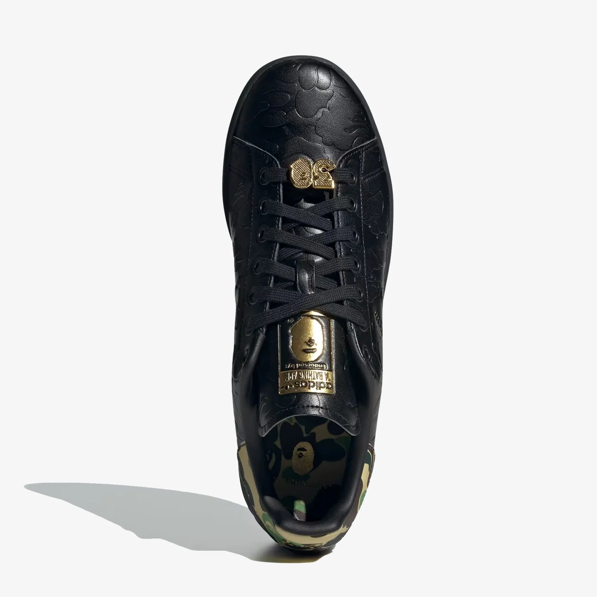 Adidas Originals | X BAPE STAN SMITH { CORE BLACK/GOLD METALLIC