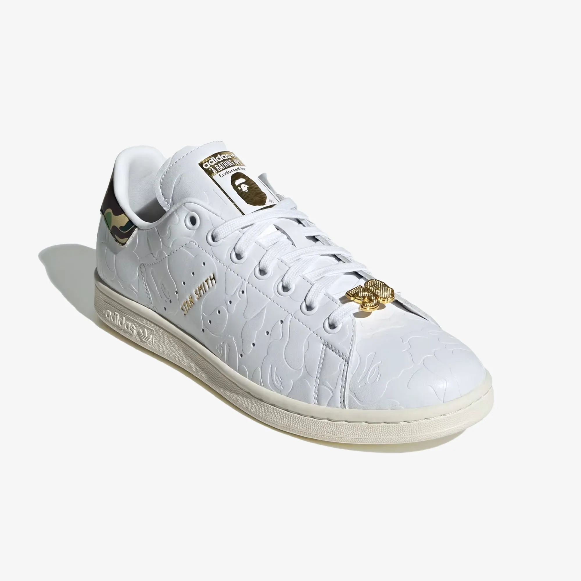 Adidas Originals | X BAPE STAN SMITH { WHITE/CLOUD WHITE/OFF WHITE