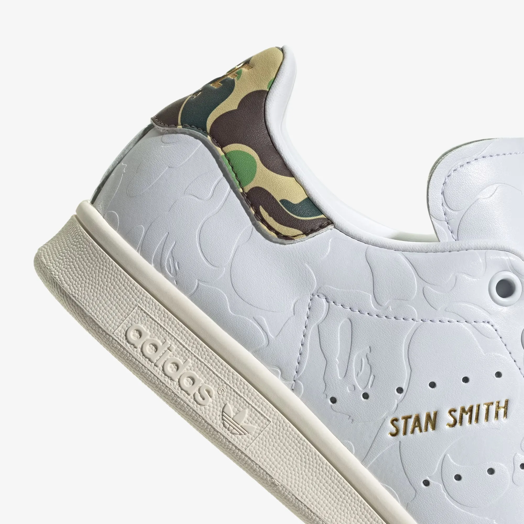 Adidas Originals | X BAPE STAN SMITH { WHITE/CLOUD WHITE/OFF WHITE