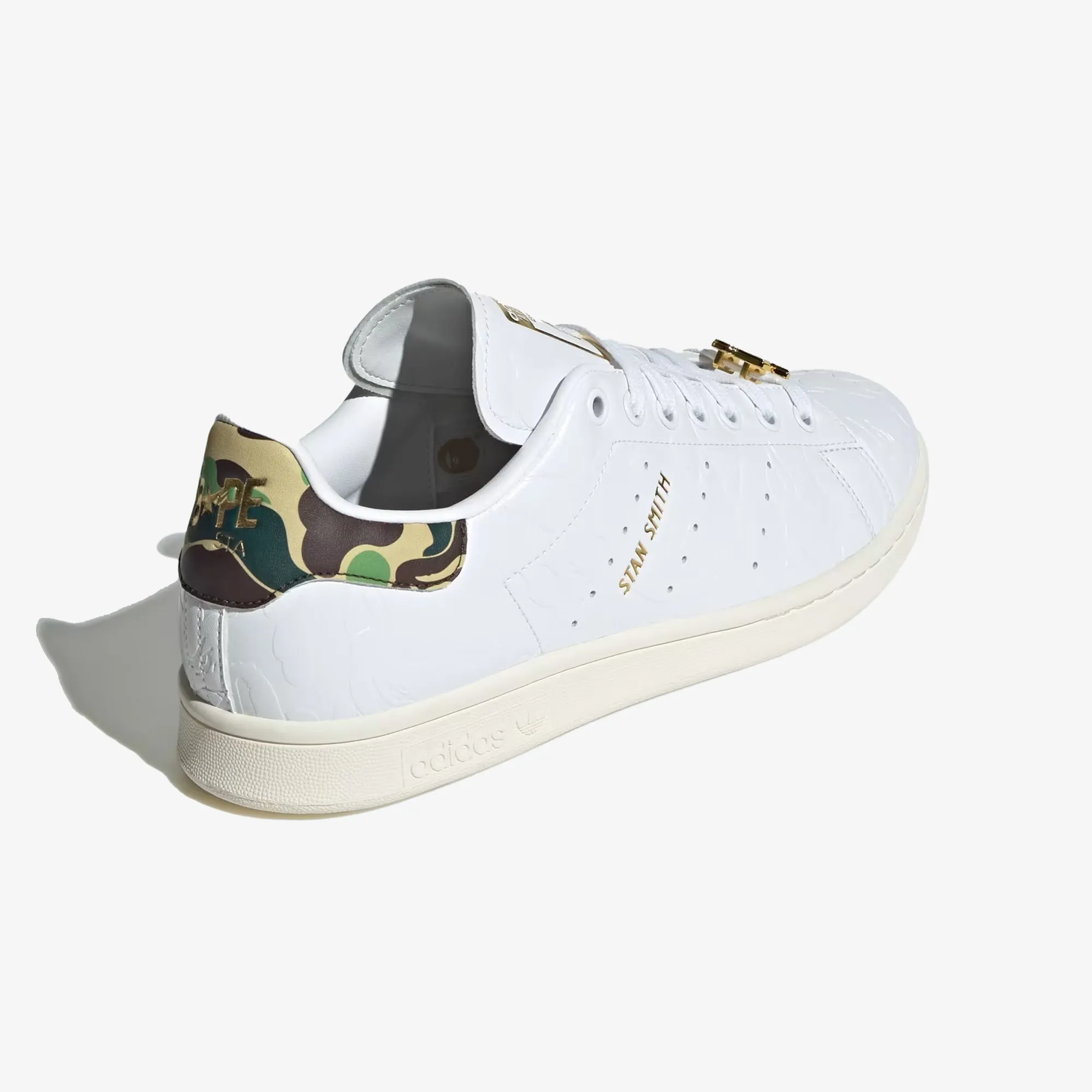 Adidas Originals | X BAPE STAN SMITH { WHITE/CLOUD WHITE/OFF WHITE