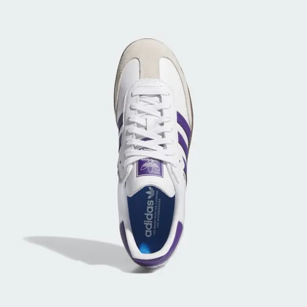 Adidas Samba ADV Cloud White - Collegiate Purple - Gold Metallic