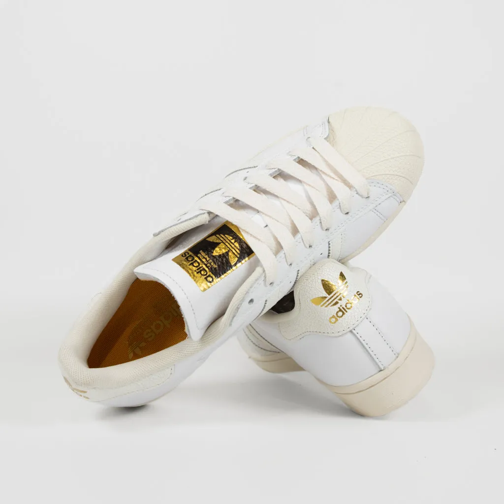 Adidas Skateboarding - Superstar ADV Shoes - Footwear White / Footwear White / Chalk White