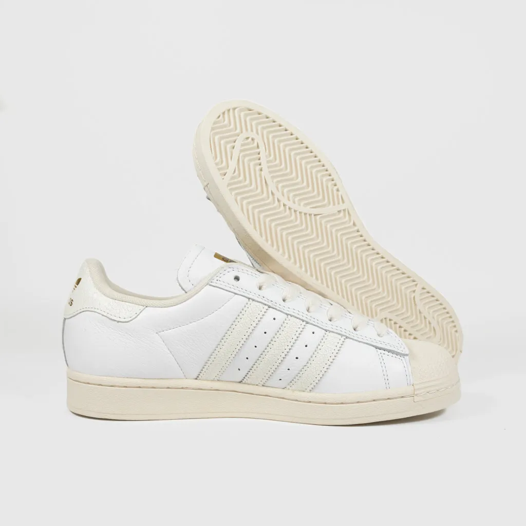 Adidas Skateboarding - Superstar ADV Shoes - Footwear White / Footwear White / Chalk White