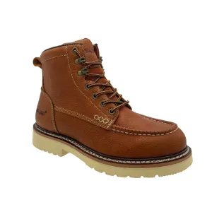 AdTec Men Tumble Brown Men's Apex 6" SR Moc-Toe