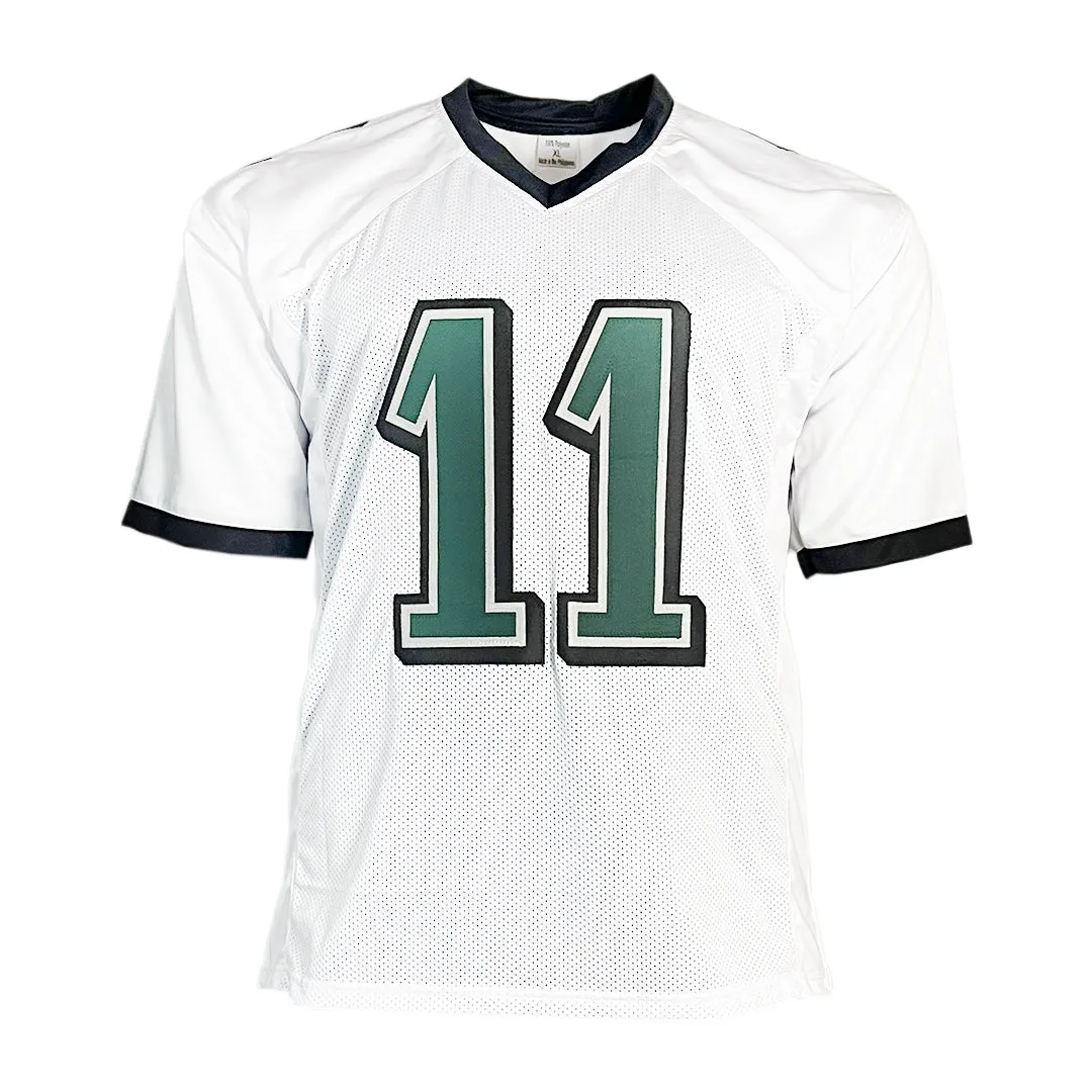 AJ Brown Signed Philadelphia White Football Jersey (Beckett)