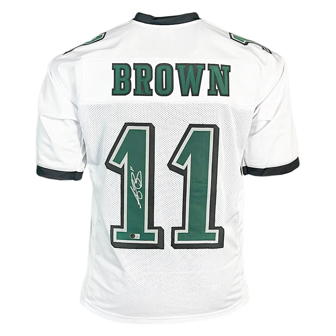 AJ Brown Signed Philadelphia White Football Jersey (Beckett)