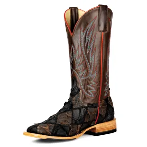 Anderson Bean Men's Black & Chocolate Big Bass Boots