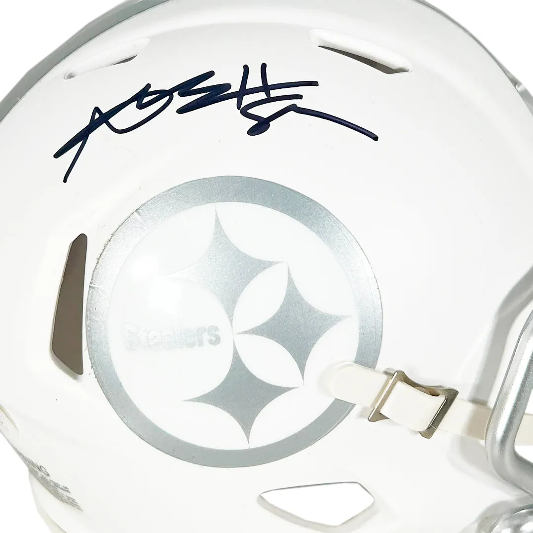 Antonio Brown Signed Pittsburgh Steelers Ice Speed Mini Football Helmet (JSA)