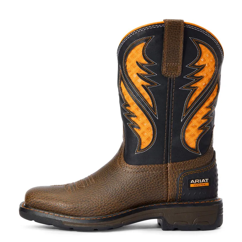 ARIAT KID'S WORK VENTTEK ORANGE BOOT - 10034159