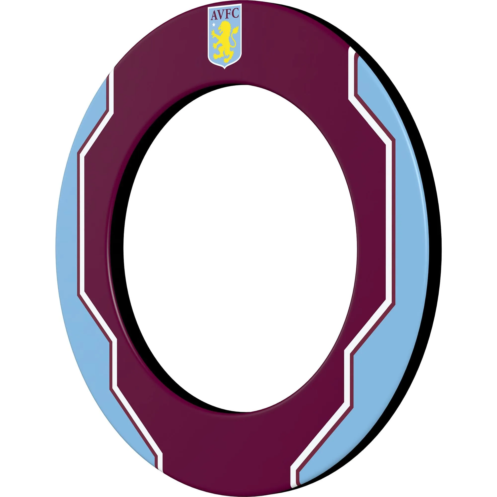 Aston Villa FC Dartboard Surround - Official Licensed - AVFC - S4 - Geo Design