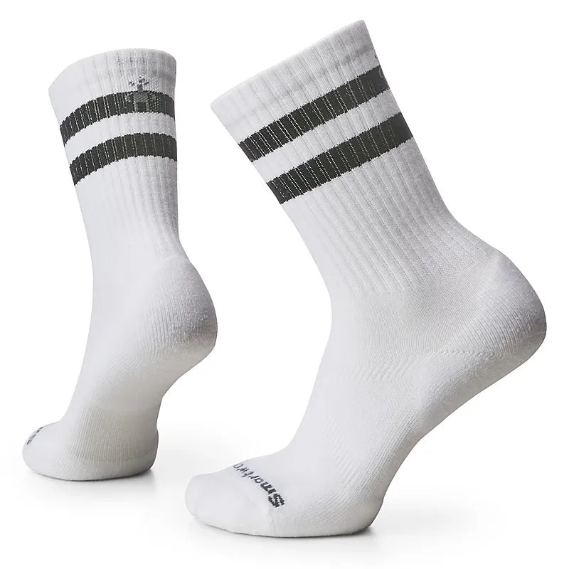 ATHLETIC STRIPE TARGETED CUSHION CREW SOCKS