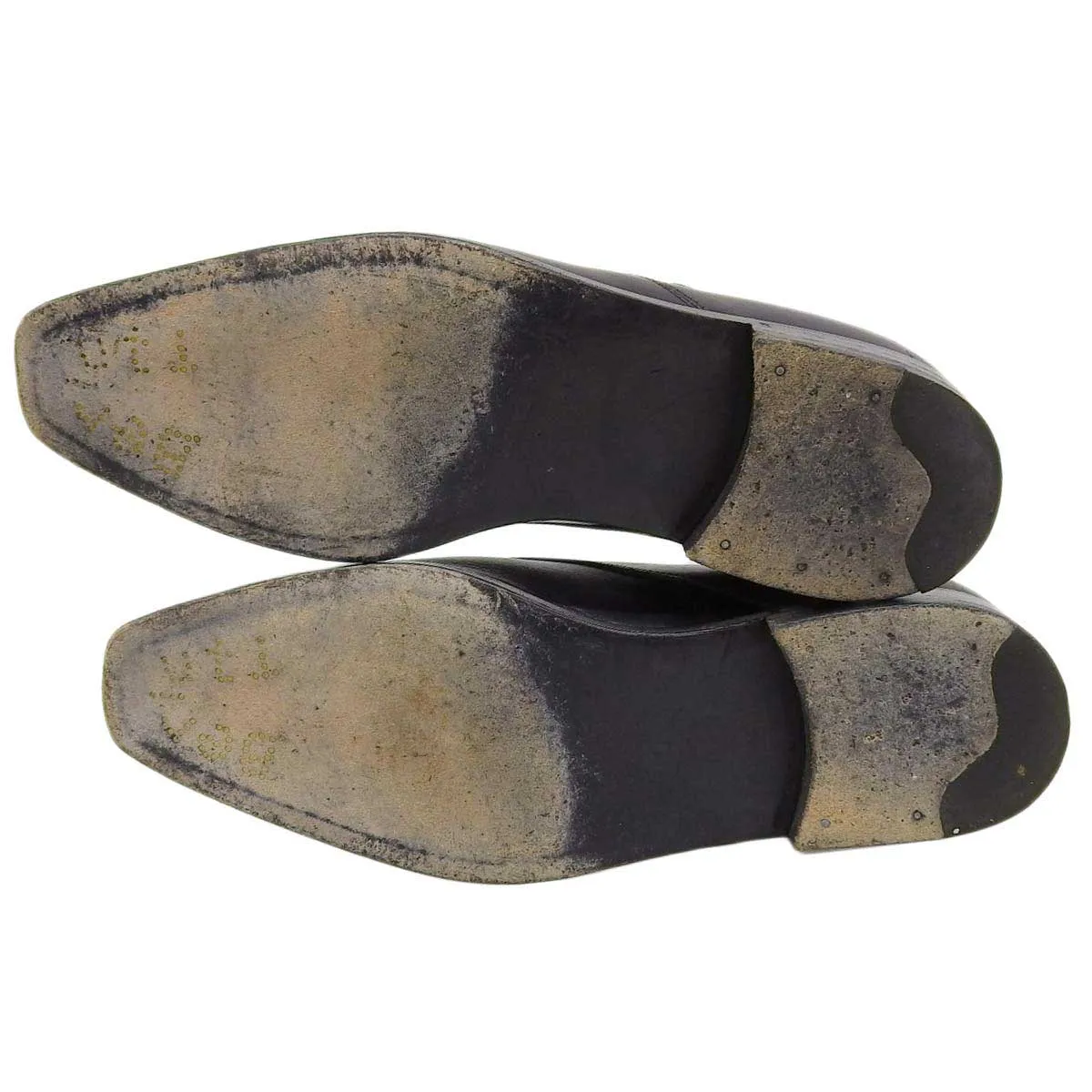 Berluti Leather Monk Strap Shoes Gray