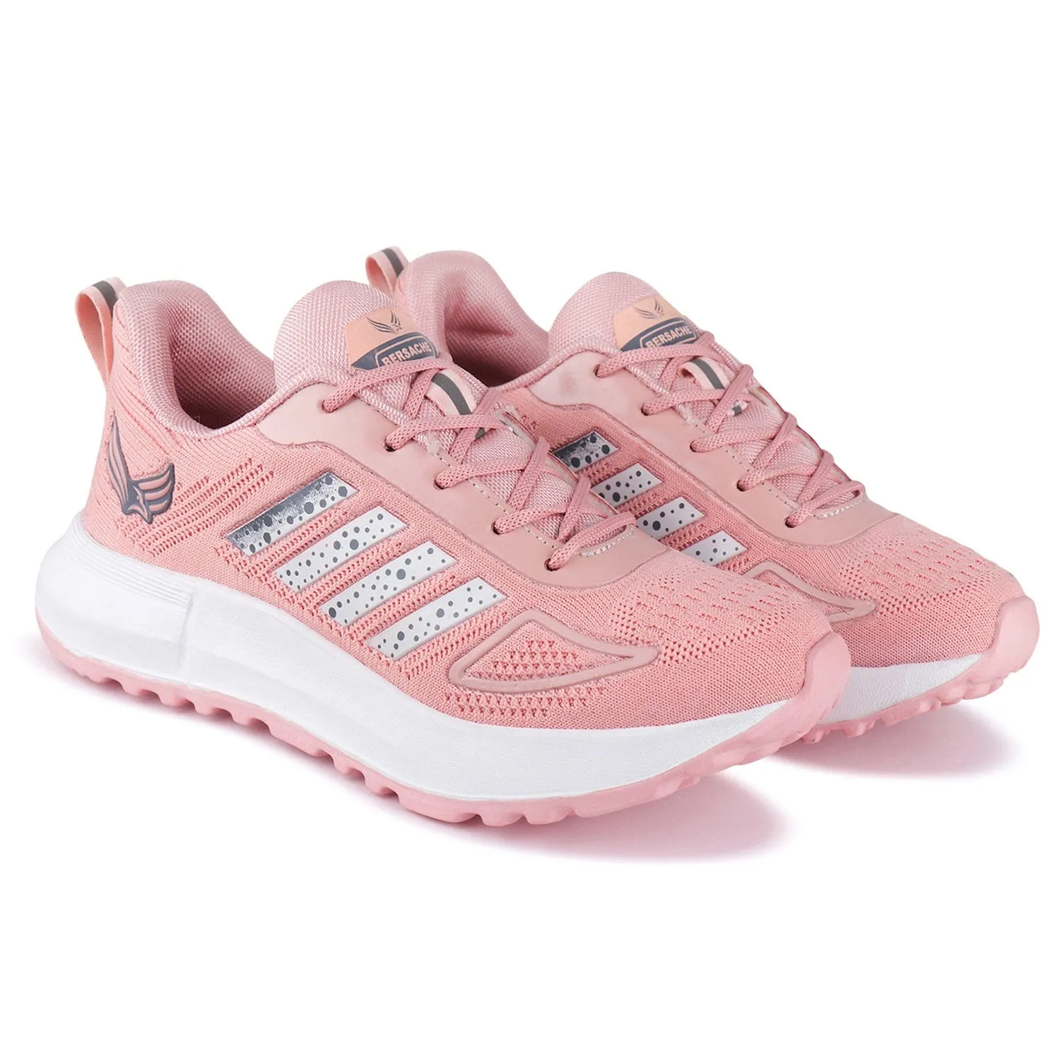 Bersache Premium Sports ,Gym, Trending Stylish Running shoes for Women (8030-Pink)