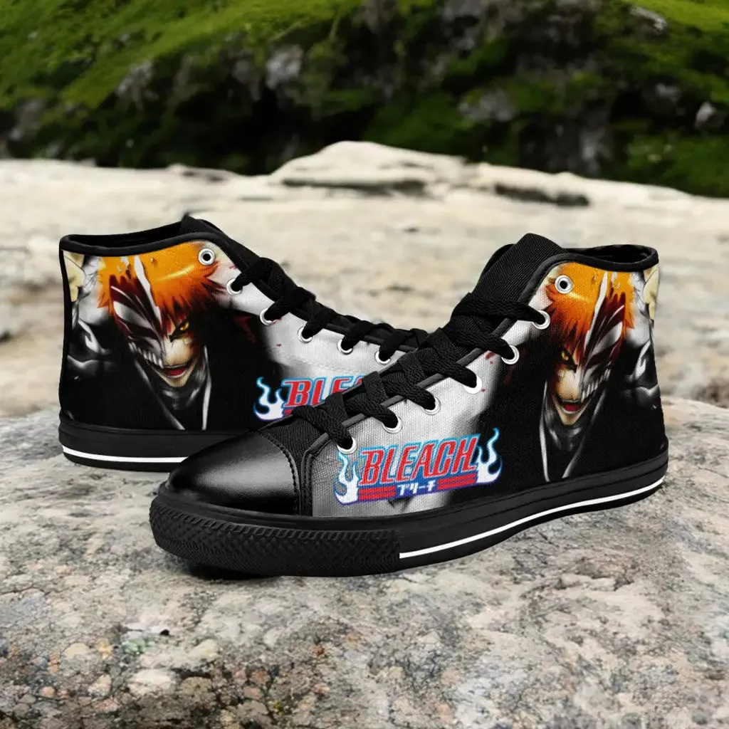 Bleach Ichigo Kurosaki Hollow Shoes High Top Sneakers for Kids and Adults