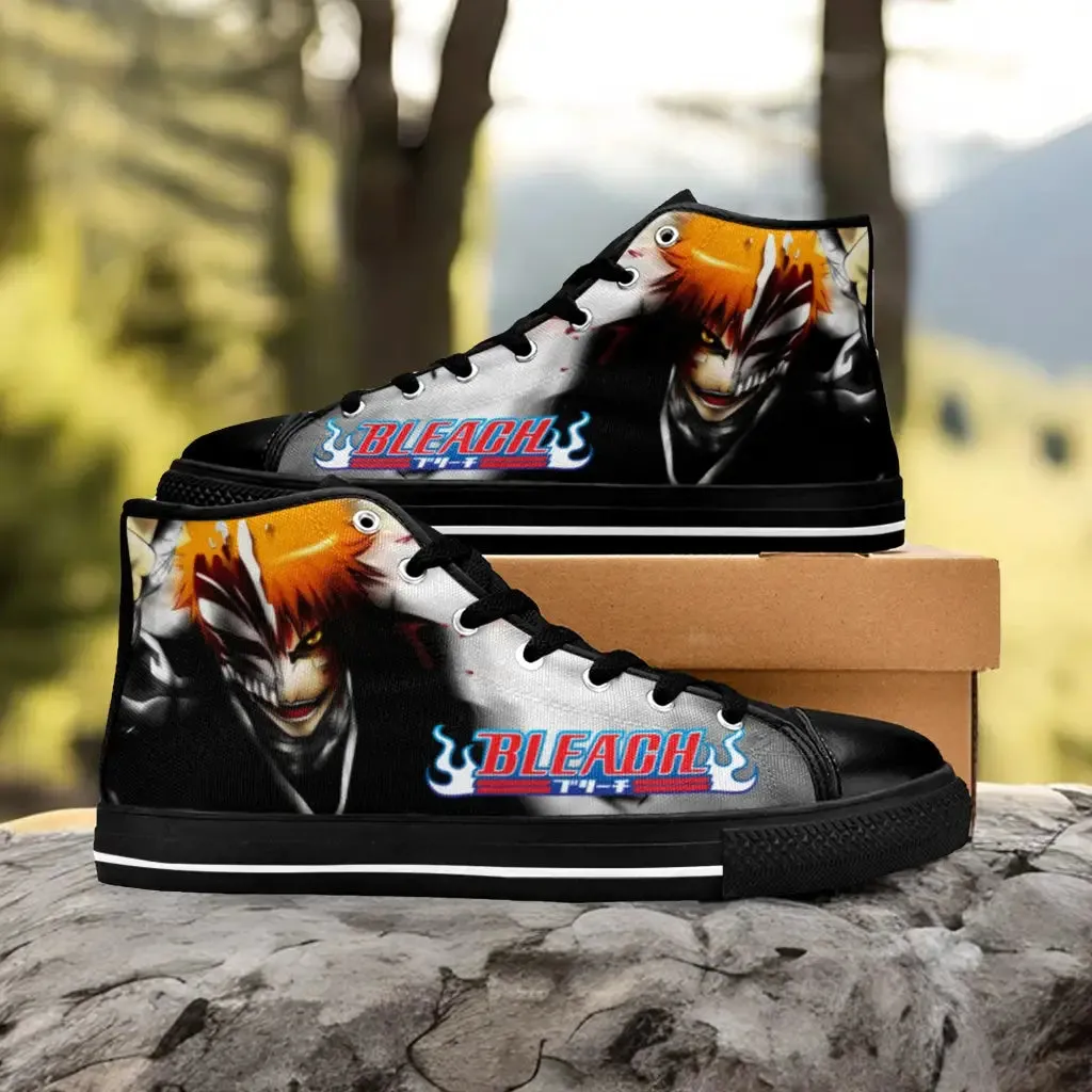 Bleach Ichigo Kurosaki Hollow Shoes High Top Sneakers for Kids and Adults