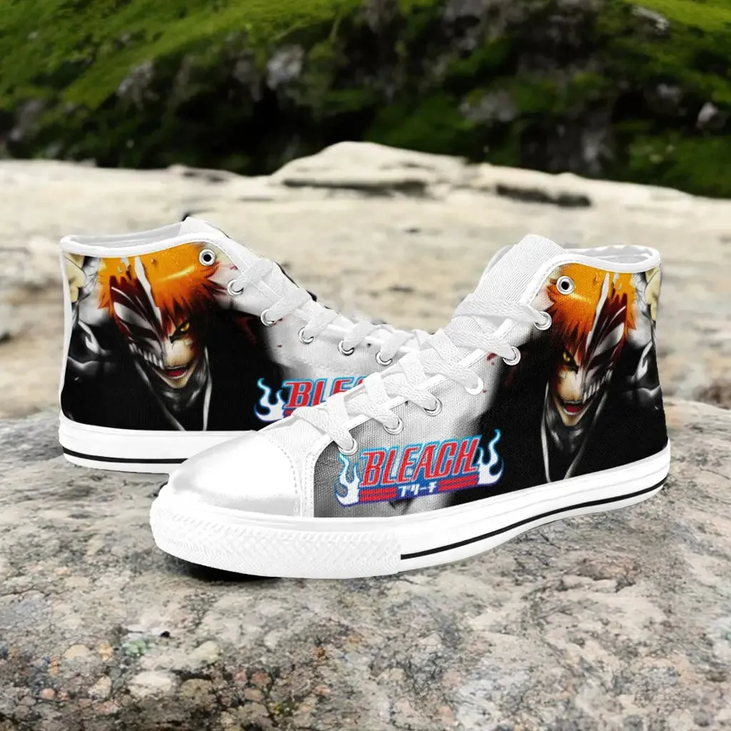 Bleach Ichigo Kurosaki Hollow Shoes High Top Sneakers for Kids and Adults