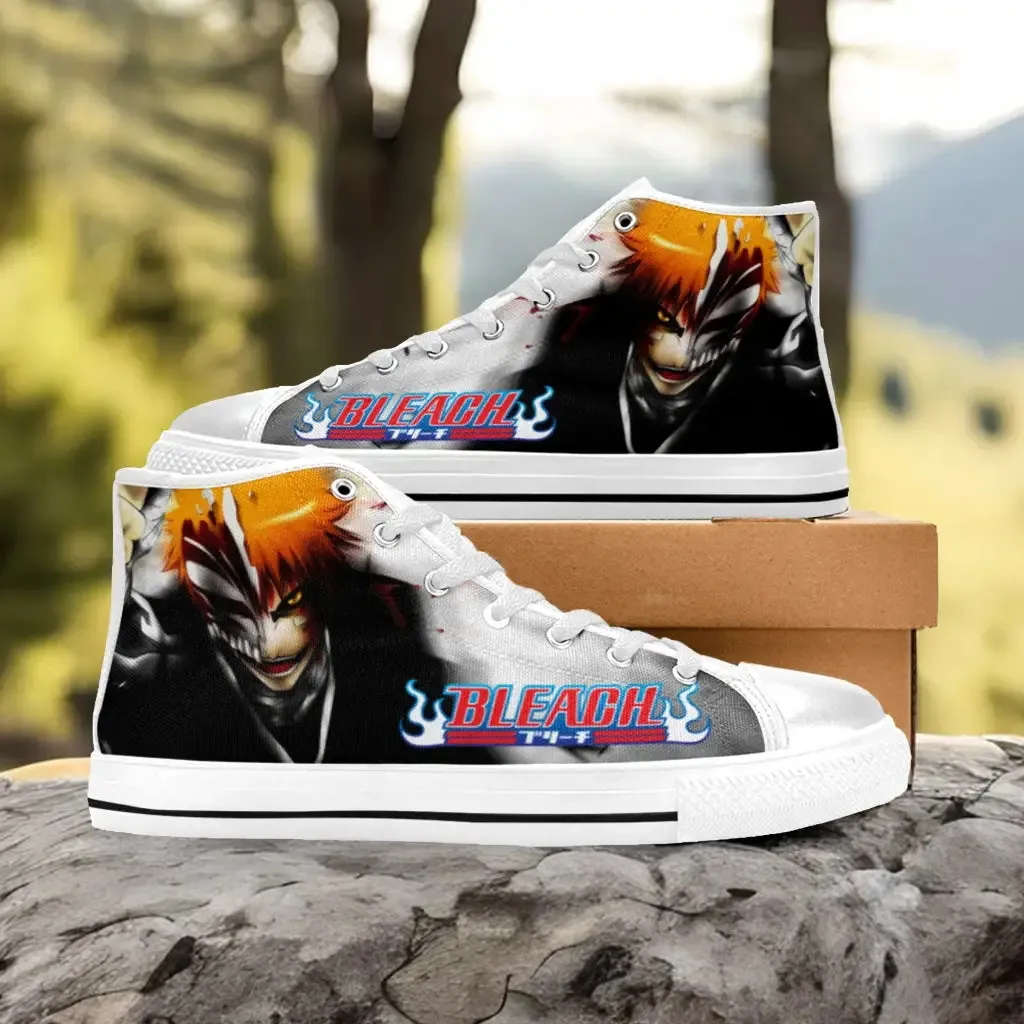 Bleach Ichigo Kurosaki Hollow Shoes High Top Sneakers for Kids and Adults