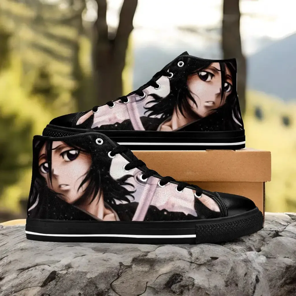 Bleach Rukia Kuchiki Shoes High Top Sneakers for Kids and Adults