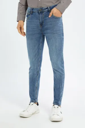 Blue 5-Pocket Skinny Fit Jeans