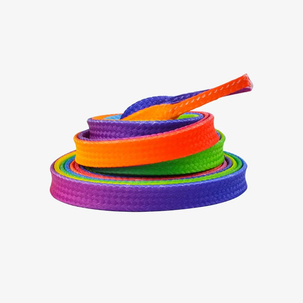 Bont Waxed Skate Laces 6mm - Rainbow Hunt - Multiple Sizes