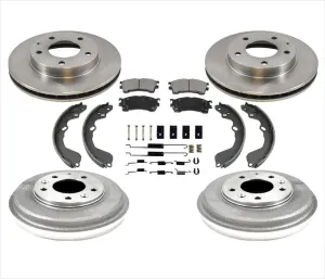 Brake Rotors Pads Brake Drums Shoes for 93-97 Ford Probe With Rear Drum Brakes