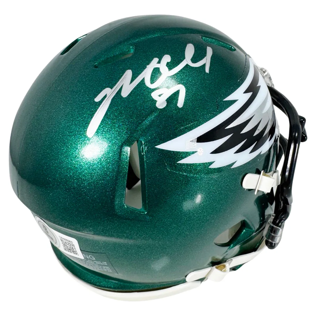 Brent Celek Signed Philadelphia Eagles Speed Mini Football Helmet (Beckett)