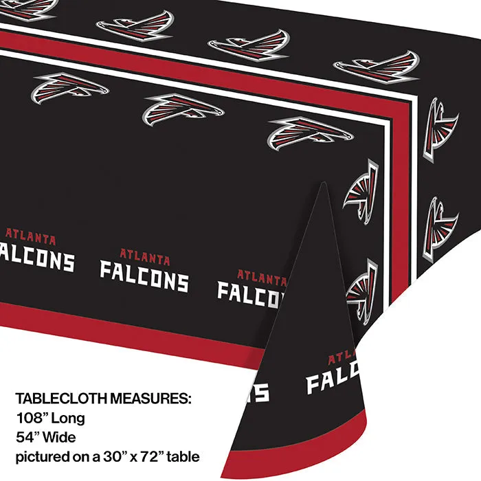 Bulk Atlanta Falcons Plastic Table Covers (12 per Case)