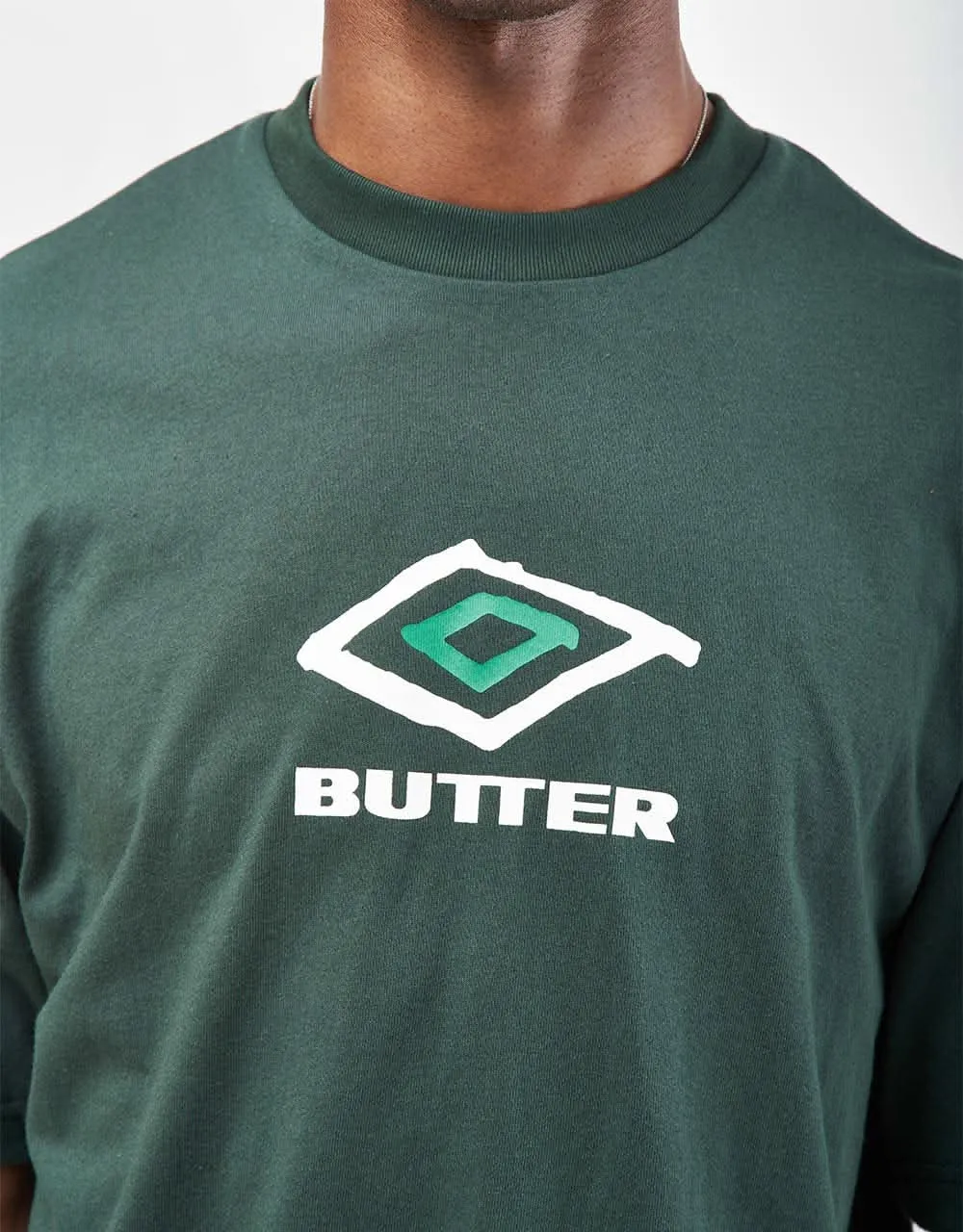 Butter Goods x Umbro Ball T-Shirt - Dark Forest