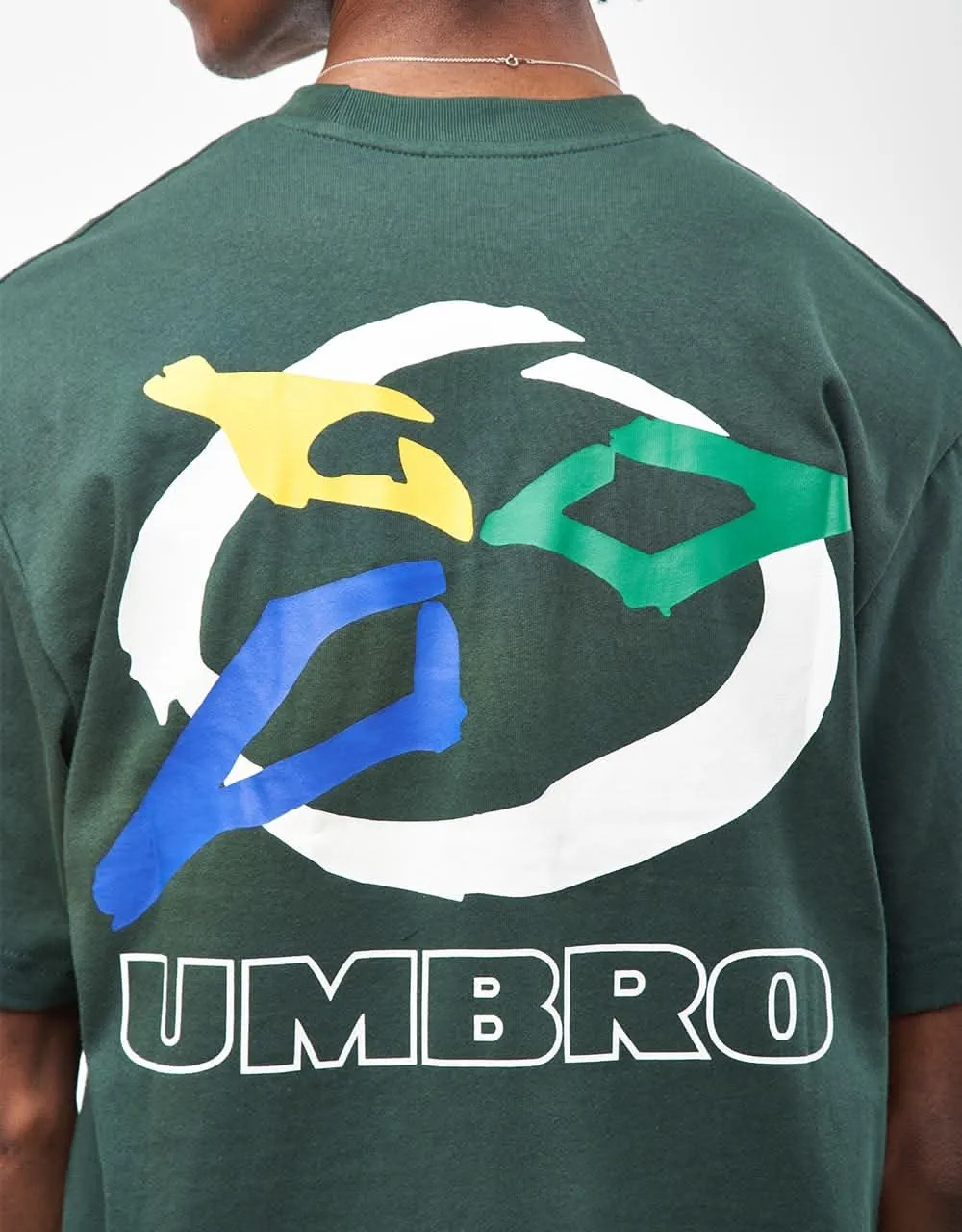 Butter Goods x Umbro Ball T-Shirt - Dark Forest