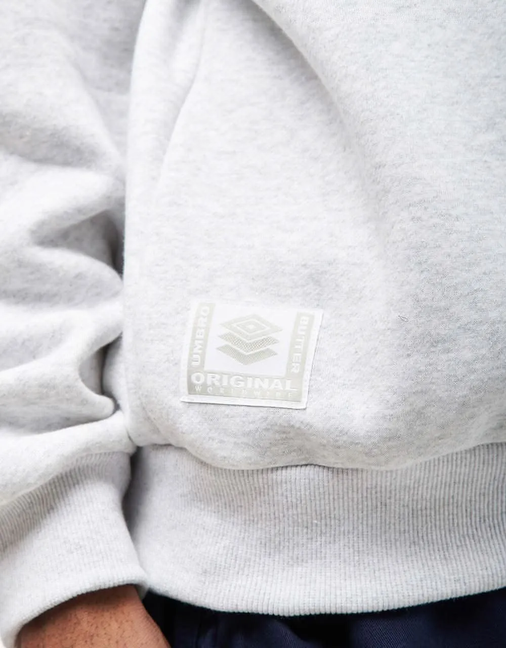 Butter Goods x Umbro Diamond Logo Crewneck - Ash