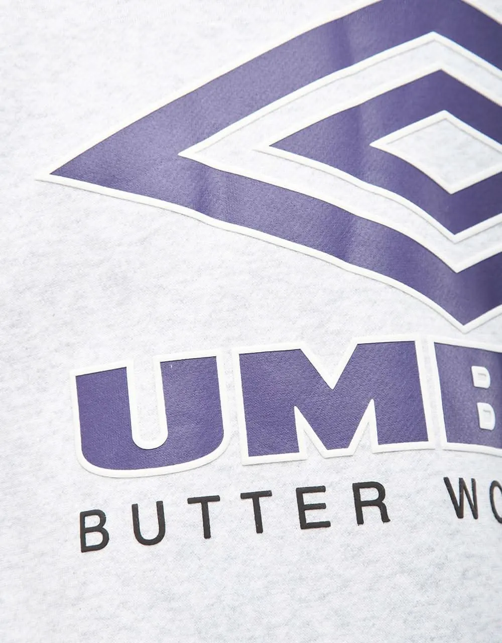 Butter Goods x Umbro Diamond Logo Crewneck - Ash