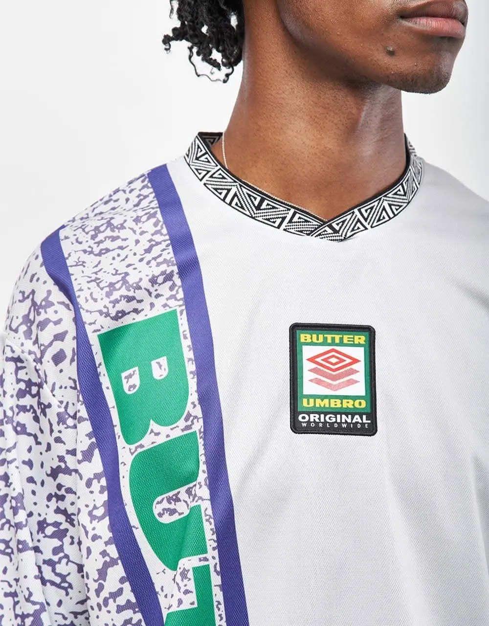 Butter Goods x Umbro Goalie L/S Jersey - Cement/Dusk