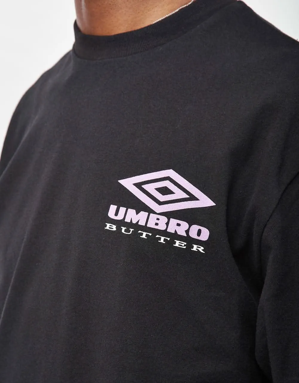 Butter Goods x Umbro Lines T-Shirt - Black