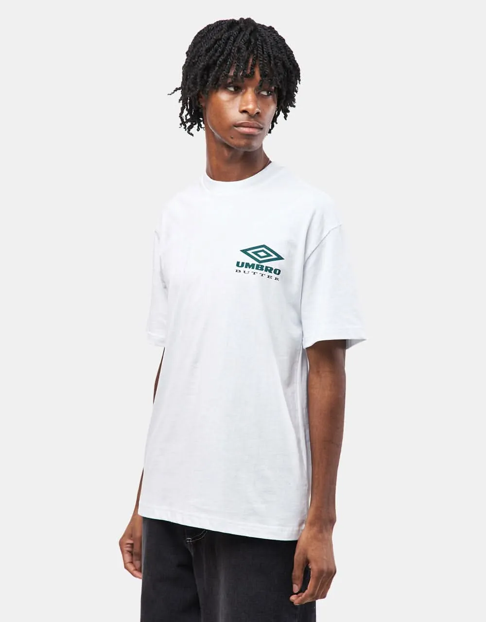 Butter Goods x Umbro Lines T-Shirt - White