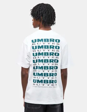 Butter Goods x Umbro Lines T-Shirt - White