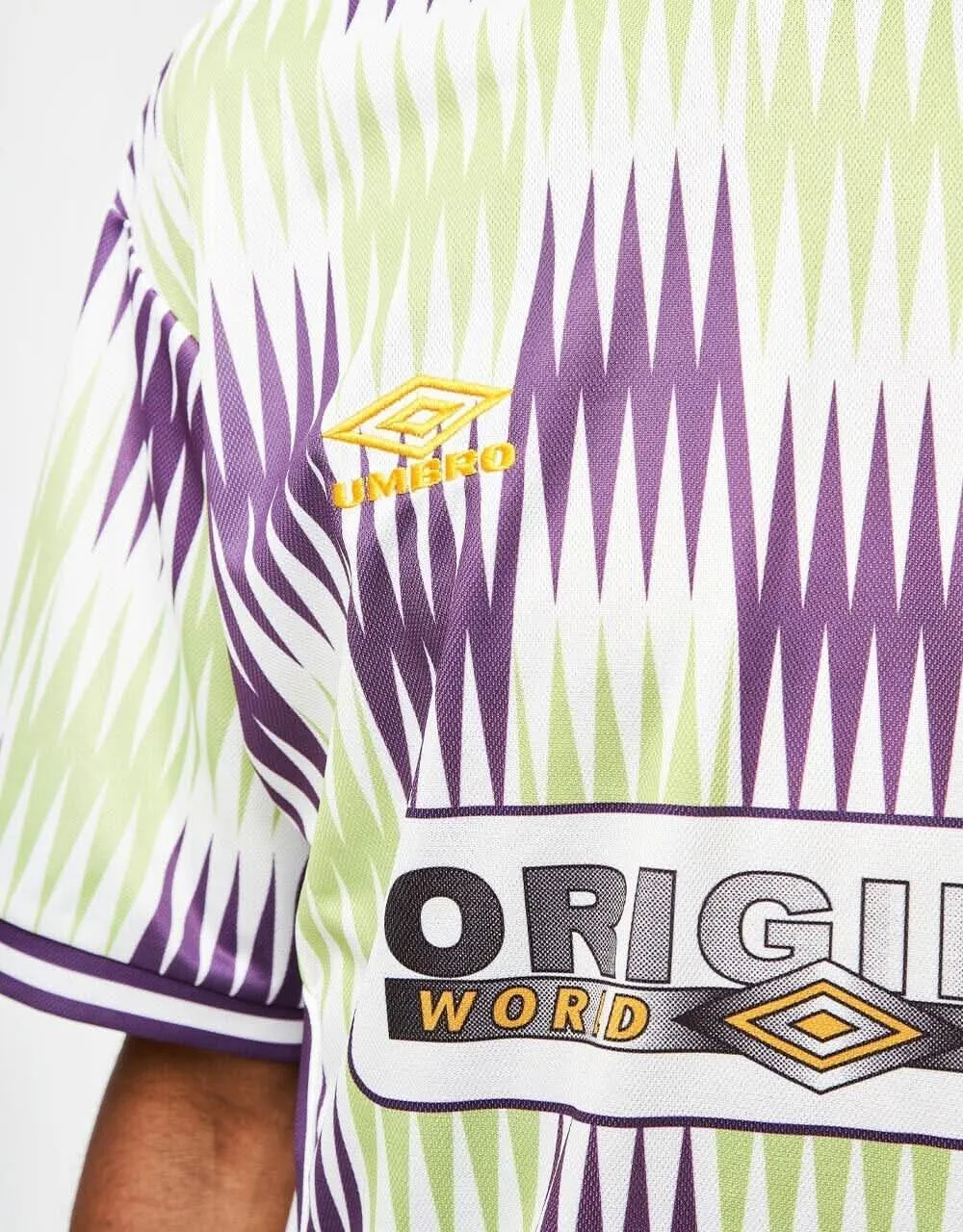 Butter Goods x Umbro Optical Jersey - Grape/Volt