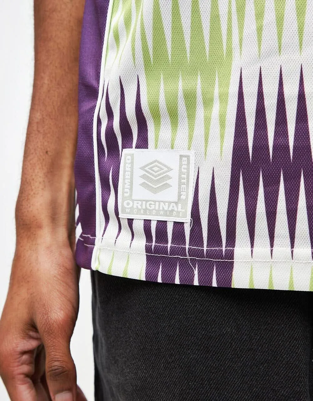 Butter Goods x Umbro Optical Jersey - Grape/Volt