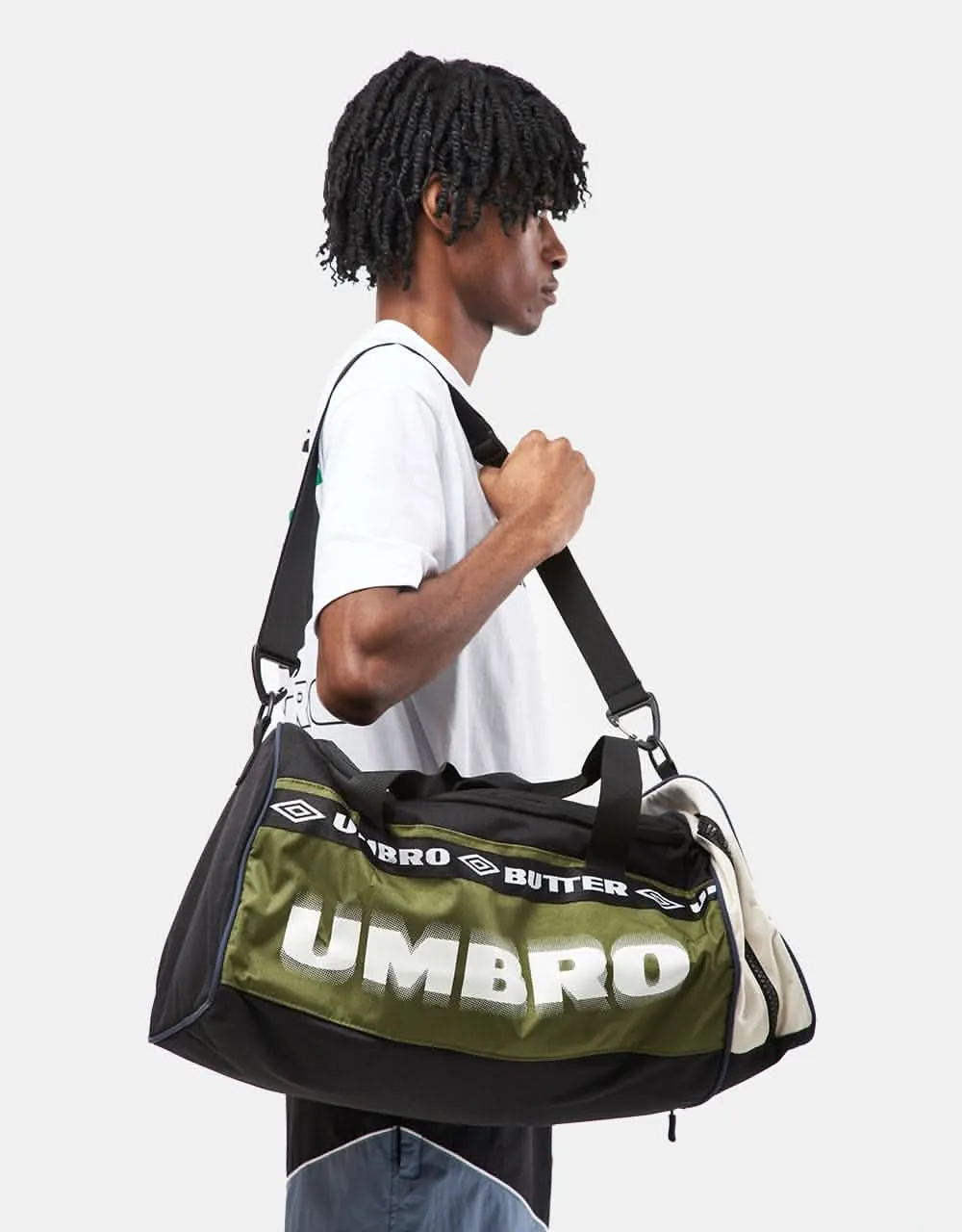 Butter Goods x Umbro Training Bag - Forest/Navy/Sand