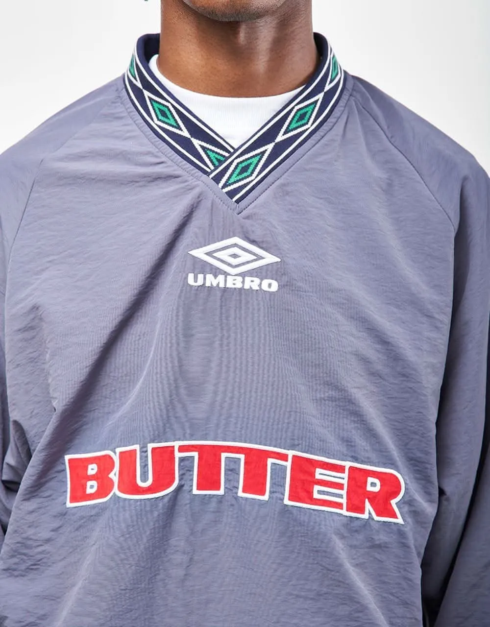 Butter Goods x Umbro Training Pullover - Slate/Navy